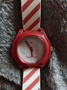Fastrack Watch - Red &amp; White