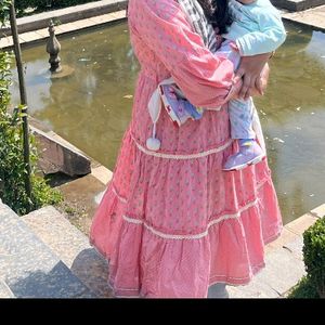 Cotton Frock With Pant
