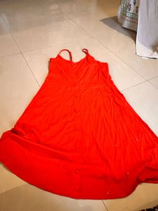Orange Short Dress