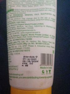 Organic Harvest Sunscreen SPF 30