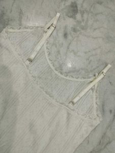 Bow White Cami Slip Dress