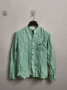 Light Green Grandad Shirt