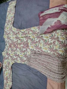 Kurti Set With Pants And Dupatta