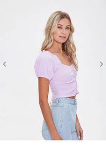 Lavender Fitted Top.