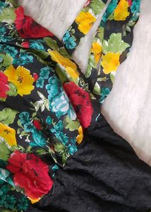 Floral Kurta Cum Frock