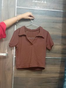 Brown Crop Top 😻