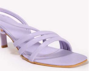 Women Open-Toe Kitten-Heeled Sandals