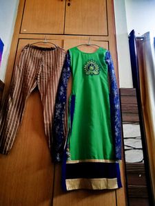 Heavy Original Pakistani Kurti Pant Duppatta Set