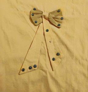 Casual 3/4 Sleeve Solid Women Yellow Top