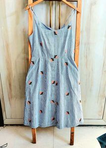 Floral Striped Dress Bust Size-28