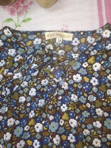 Flowered Pattern Formal Top