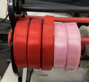 Craft Ribbons - Red & Pink set of 5