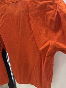 Orange Short Kurta Ethnic Wear