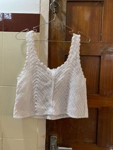 White Crop Top