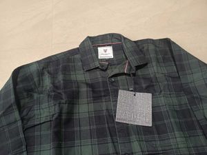Plaid Flannel Shirt, L Size