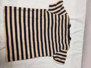 Casual Wear Striped T Shirt