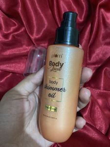 Plum BodyLoving shimmer Oil In PEACH GLOW