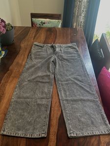 Grey Washed Out Boyfriend Jeans