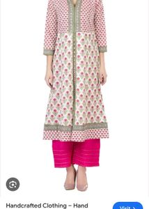 Floral Print Kurtz In Cotton
