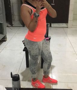 Orange Gym Top