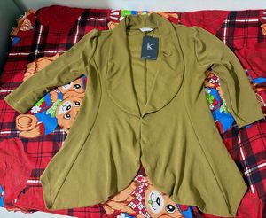 Kotty Brown Casual Blazer For Women