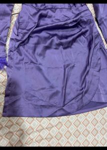 Satin Dark Levender Coloured Dress