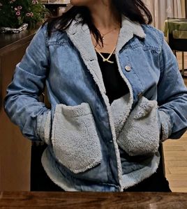 Denim Jacket with Sherpa Lining