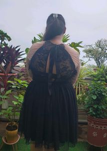 Net And Lace Prom Dress