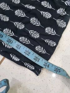 Printed Black short kurti