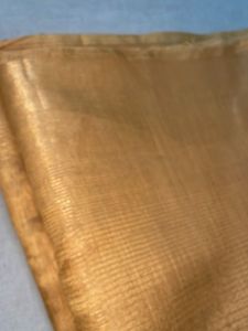 Golden cotton sari