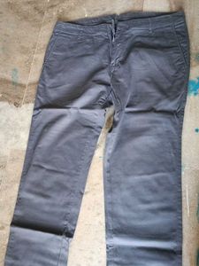 Men's Grey Casual Pants