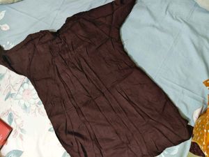 Embroidered Brown Kurti