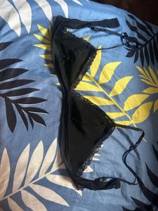 Black Lace Trim Bra