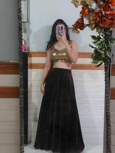 Velvet Lehenga Choli