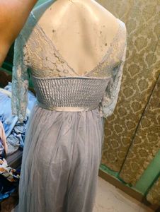 Elegant Lace &amp; Tulle Party Dress free