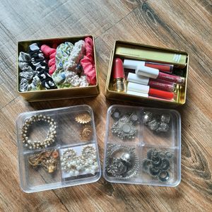 Pack Of 4 Jewelry/ Makeup Organisers