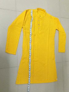 Stylish Yellow Men's Kurta - New with Tag
