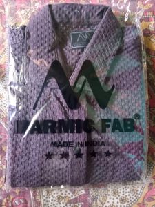 FAB : Men Self Design Casual Shirt (purple )