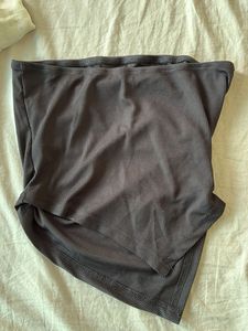 Ribbed Asymmetric Tube Top