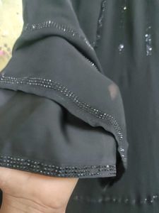 Elegant Black Embellished Abaya