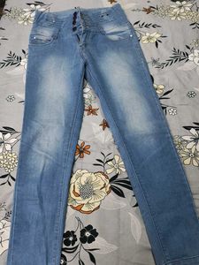 High Waisted Denim Jeans
