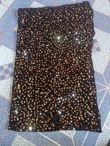 Black Saree With Blouse Kapda