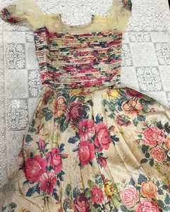 Ethnic Gown With Duppatta.