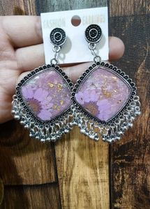 Vintage Floral Dangle Earrings