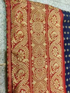 Elegant Blue &amp; Gold Kurta