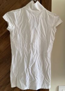 Y2k White Polo Tee