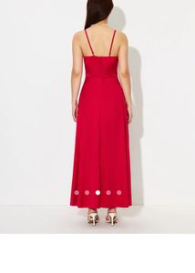 Red Satin Dress
