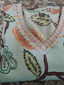 Floral Print Kurta