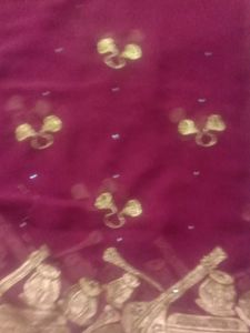 Musical Instruments Saree