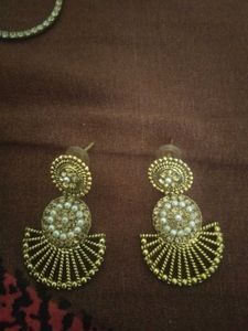 Golden Dangle Earrings
